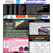Race Meeting Flyer for Wednesday 18th May 2022