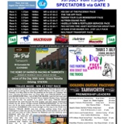 Race Meeting Flyer for Thursday 7th July 2022
