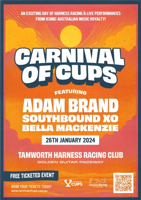 Carnival of Cups 2024 Ticket Booking QR Code Tamworth Harness