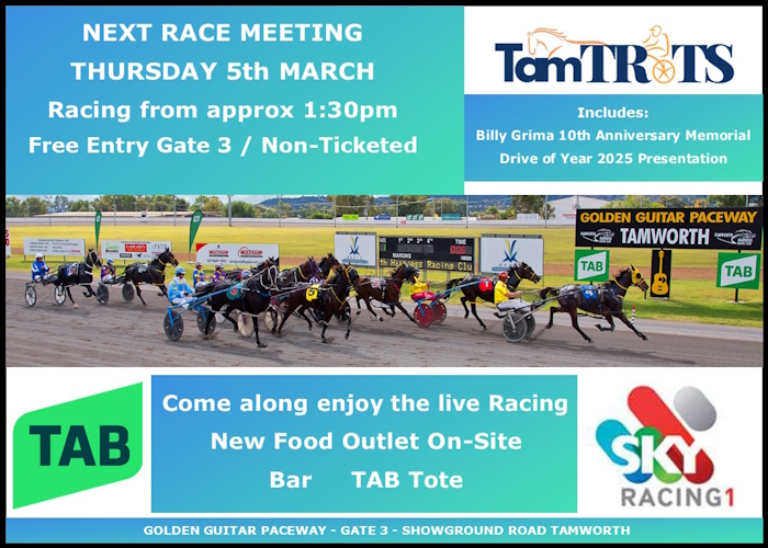 Next Race Meeting Thu 5th March 2025